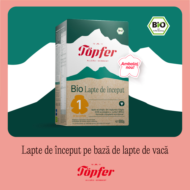 Poza produs Lapte praf  Bio 1 de la 0 luni, Topfer | 600 g