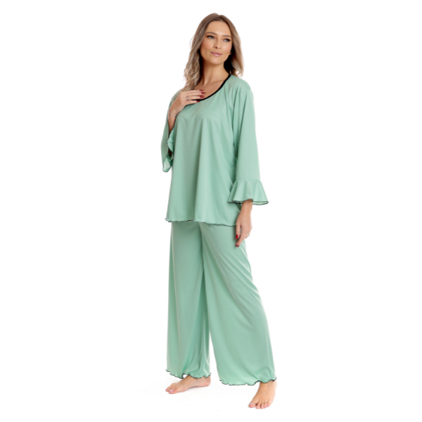 Pijama dama AI2510 vernil, Andana | marimea M — poza produs 2/3