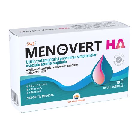 Poza produs Ovule vaginale Menovert HA, Sun Wave Pharma | 10 ovule