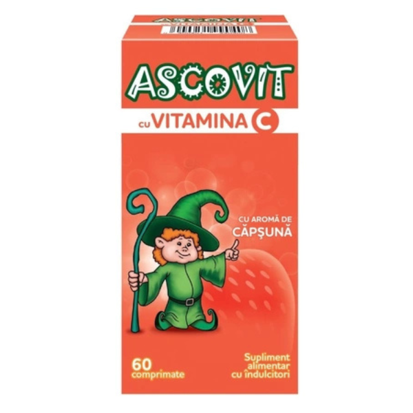 Poza produs ASCOVIT CAPSUNI 100MG X60