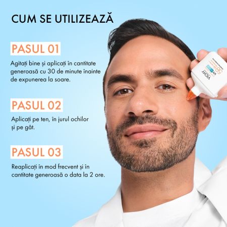 Poza produs Fluid hidratant Invizibil SPF50 Capital Soleil UV AQUA, Vichy | 50 ml