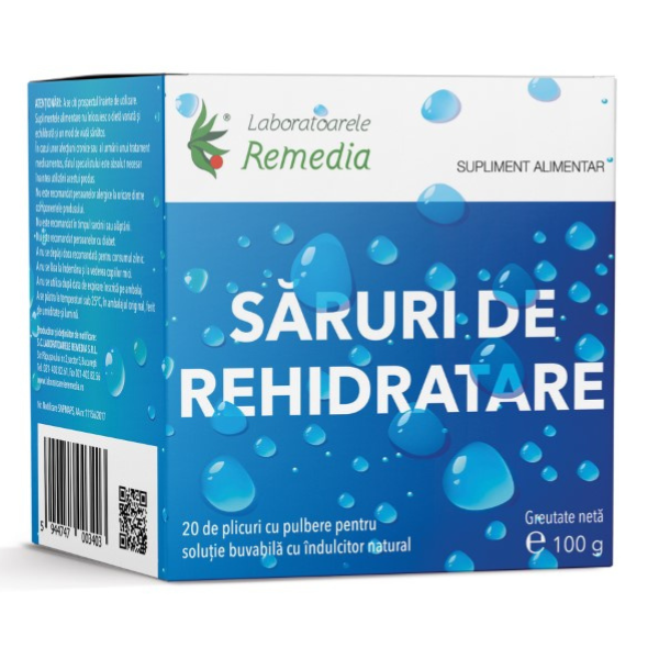 Poza produs Saruri de Rehidratare, Remedia | 20 plicuri
