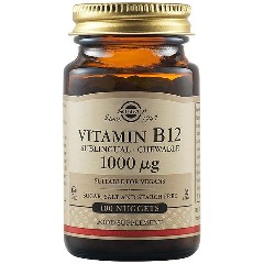 Vitamina B12, 1000 mcg, Solgar | 100 tablete