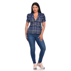 Sacou dama DV22S40 bleumarin/carouri, Dress to Impress | marimea 40