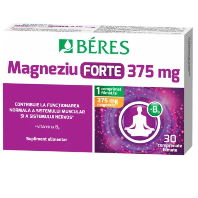 Poza produs Magneziu Forte + B6, Beres Pharmaceuticals | 30 comprimate