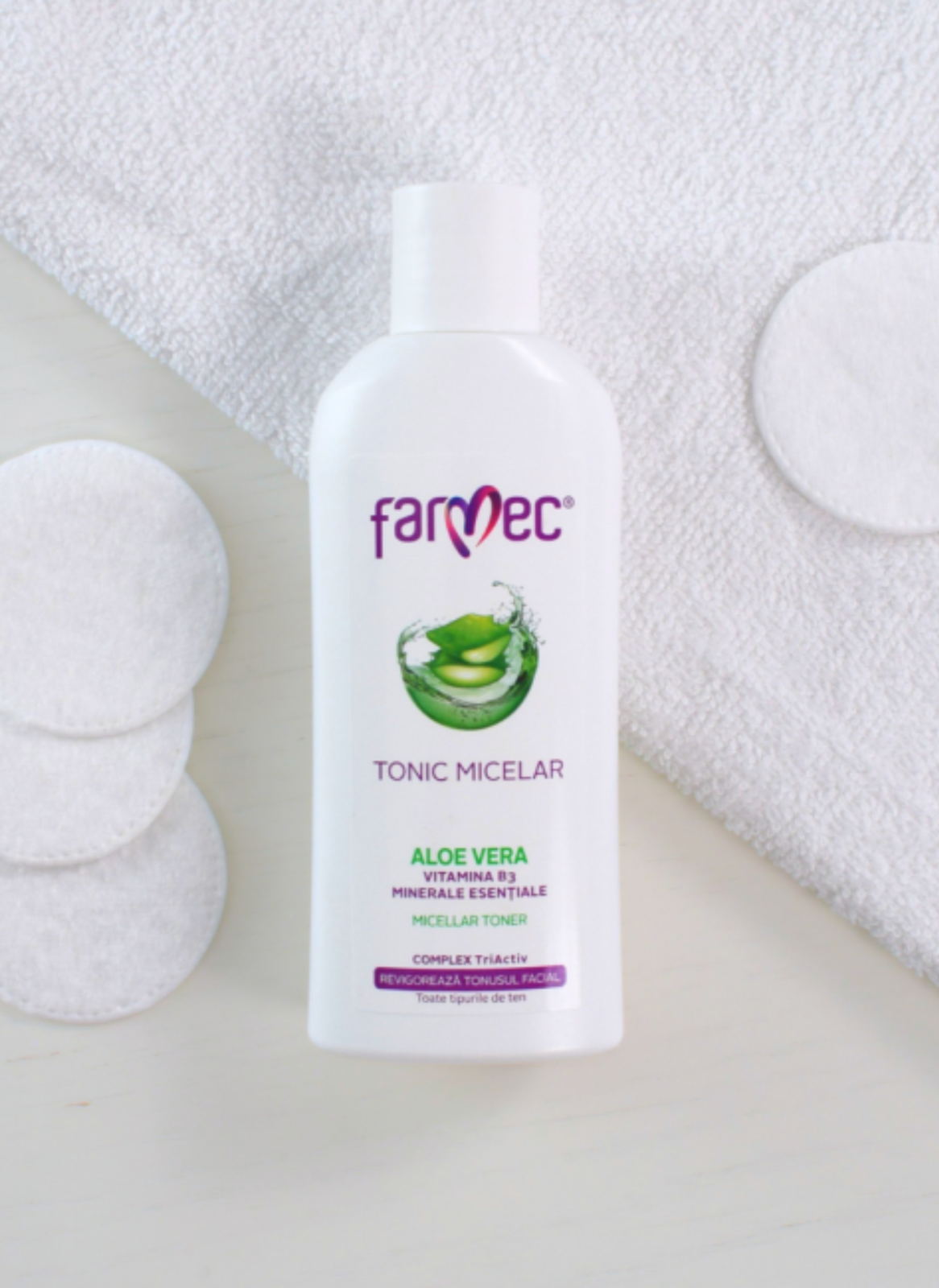 Poza produs Tonic micelar Aloe Vera, Farmec | 150 ml