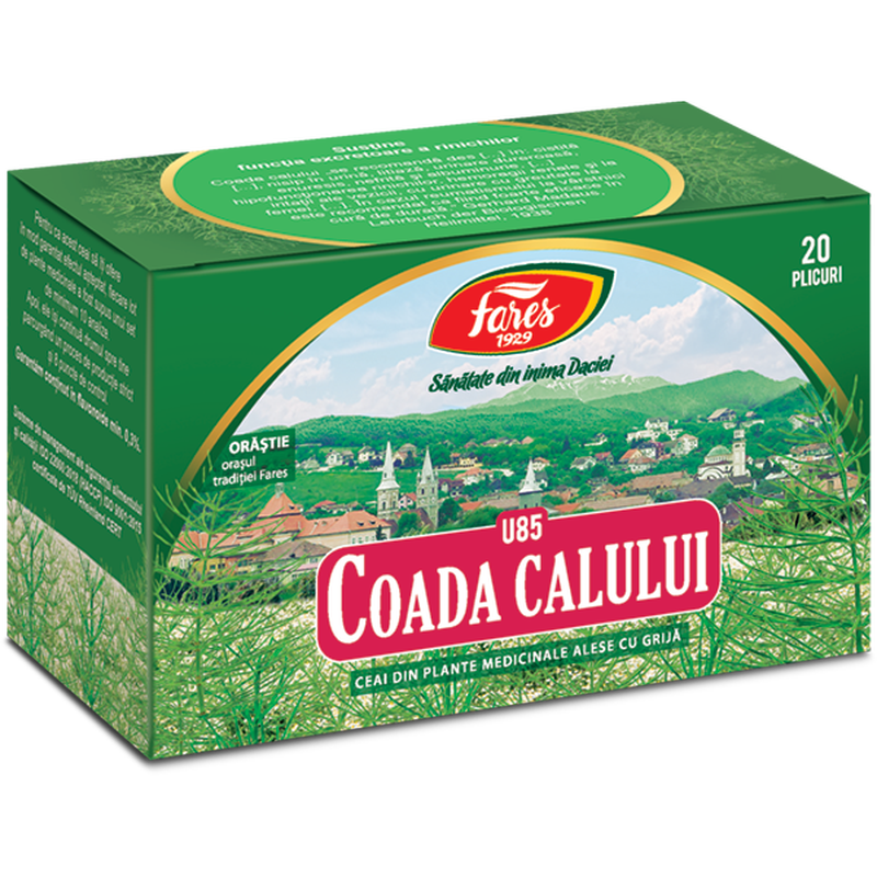 Poza produs Coada calului, iarba, U85, ceai la plic, Fares | 20 plicuri