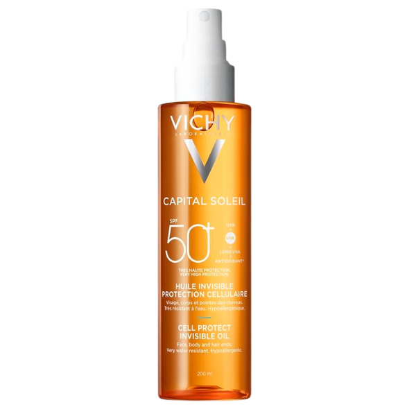 Poza produs Ulei invizibil cu protectie solara SPF50+ Cell Protect, Capital Soleil, Vichy | 200 ml