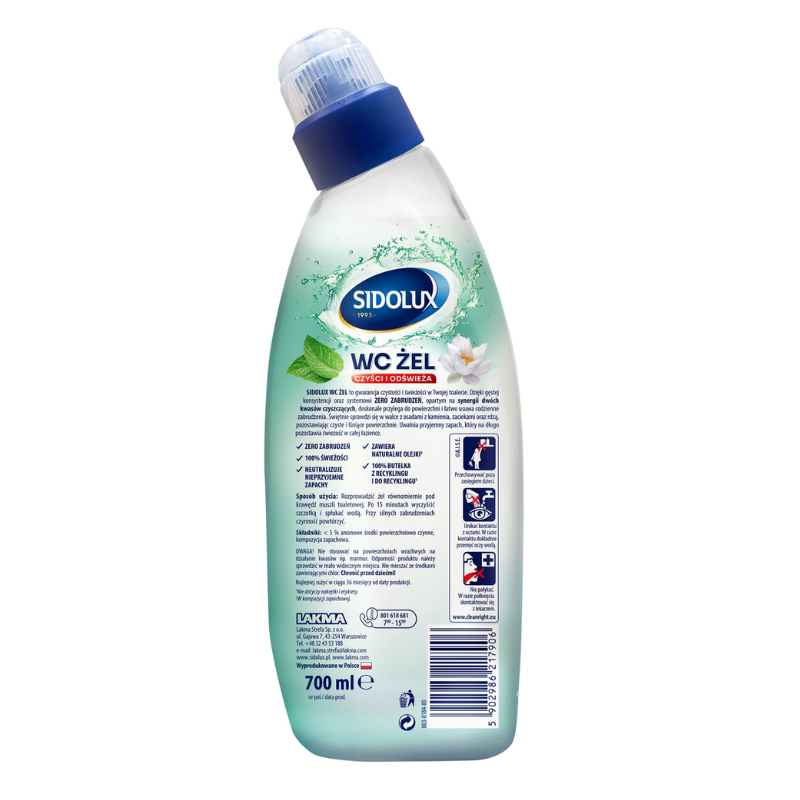 Gel WC Lotus si Menta SIDOLUX, Lakma | 700 ml — poza produs 2/2