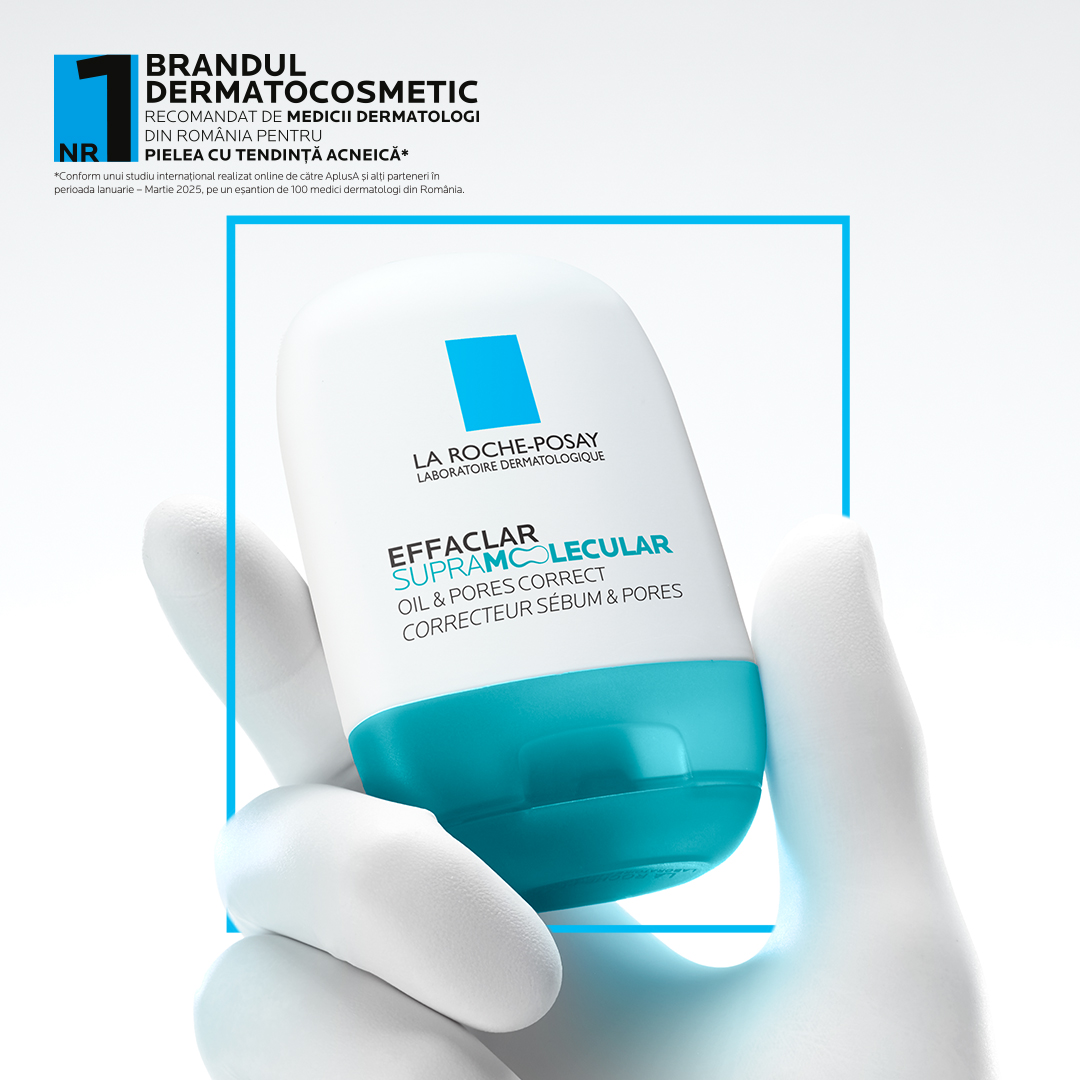 Gel-crema matifiant pentru exces de sebum si pori vizibili Effaclar Supramolecular, La Roche-Posay | 40 ml — poza produs 13/13