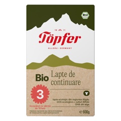 Lapte praf Bio 3 de la 10 luni, Topfer | 600g