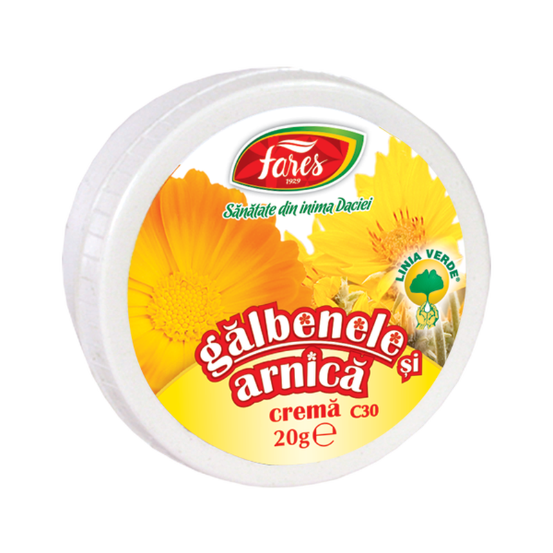Poza produs Galbenele si arnica, C30, crema, Fares | 20G