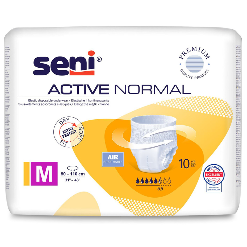 Poza produs Chilot elastic absorbant SENI Active Normal, Medium, TZMO | 10 bucati