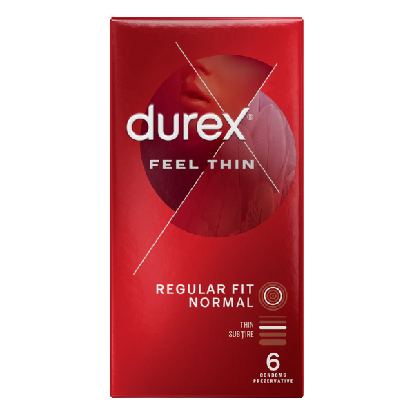 Poza produs Prezervative Durex Feel Thin, Reckitt Benckiser | 6 buc