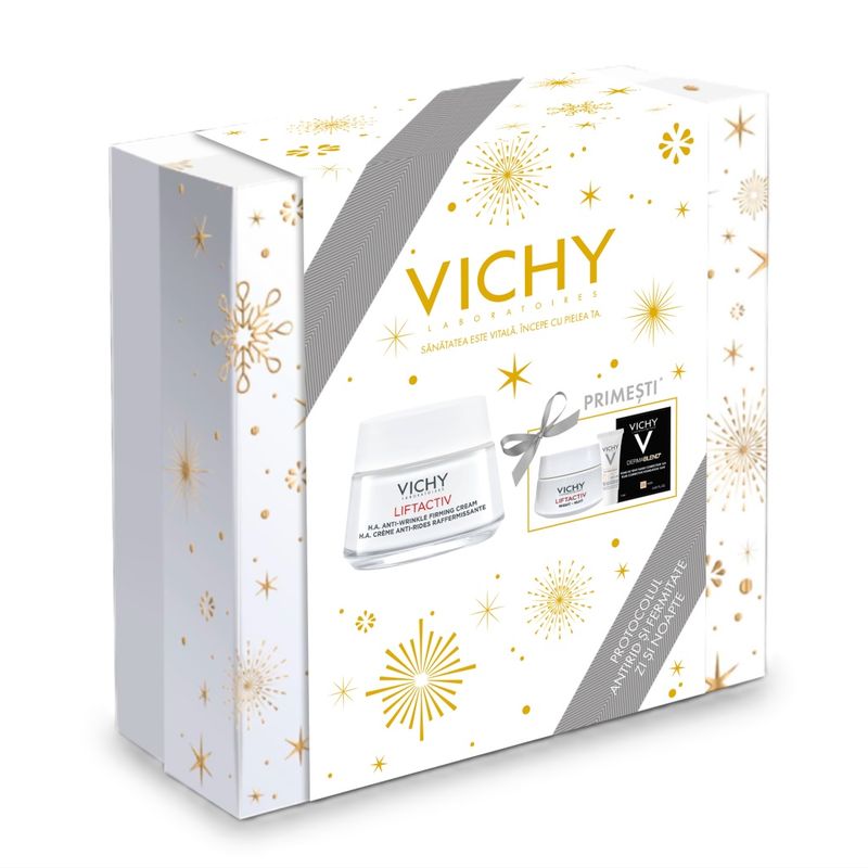 Poza produs Pachet Crema de fata antirid pentru ten uscat Liftactiv Supreme, Vichy | 50 ml