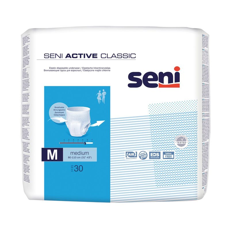 Poza produs SENI ACTIV CLASSIC MEDIUM X 30