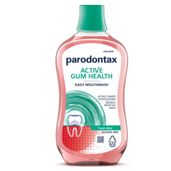 Poza produs Apa de gura Parodontax Active Gum Helth Fresh Mint, Glaxo | 500 ml