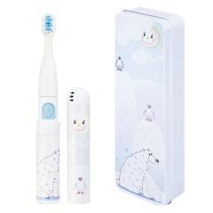 PERIUTA DINTI ELECTRICA VITAMMY SMILE COPII 3+ CUTIE TRAVEL URS POLAR ALB