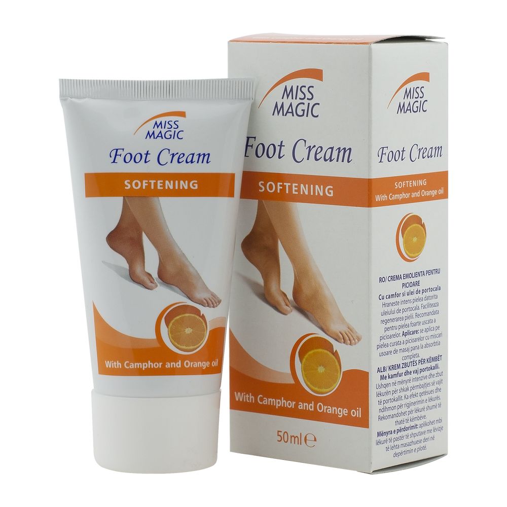 Poza produs Crema pentru picioare cu camfor si ulei de portocale Miss Magic | 50 ml