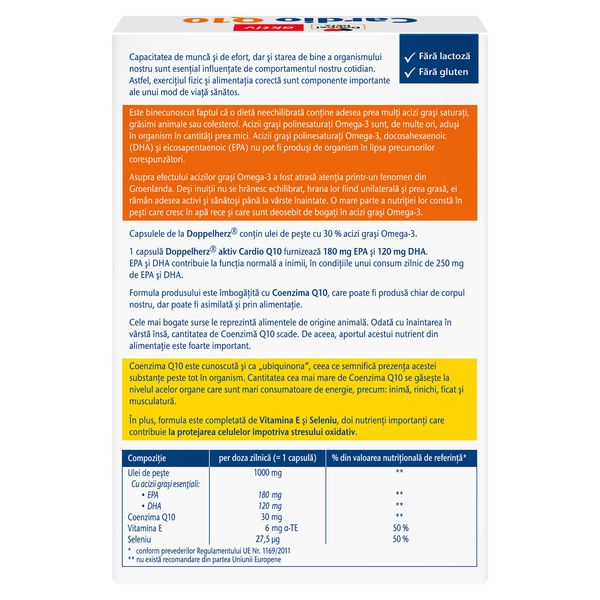 Cardio Q10, Doppelherz Aktiv | 30 comprimate — poza produs 2/4