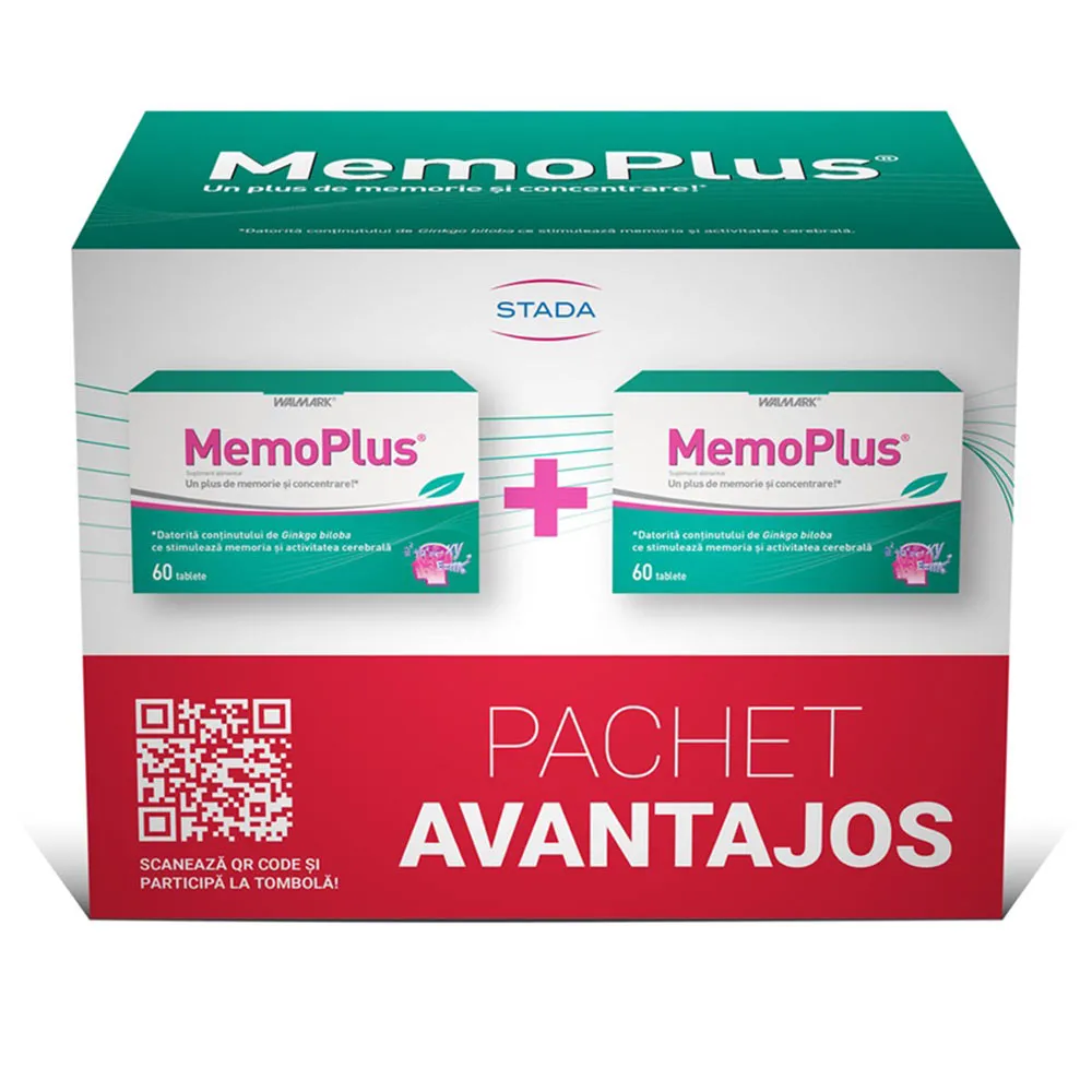 Poza produs Memo Plus, pachet 1+1, Walmark | 60 +60 comprimate