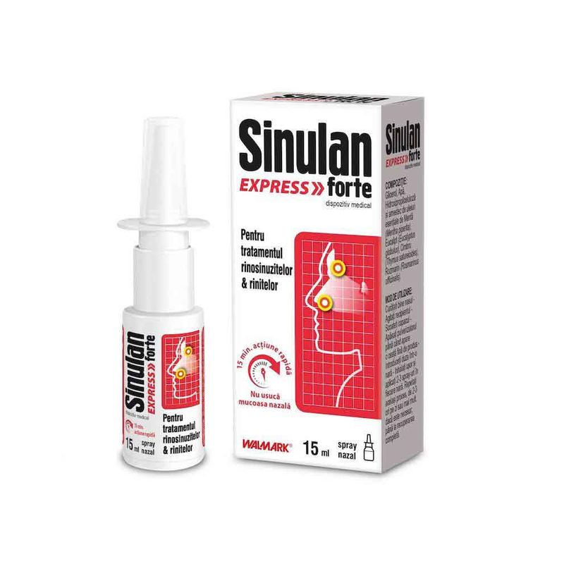 Poza produs Sinulan Express Forte spray nazal | 15 ml