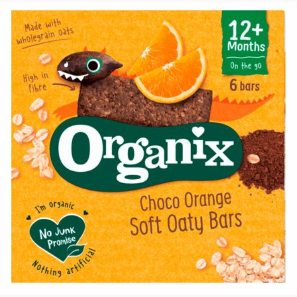 Poza produs BATOANE ECOLOGICE BIO DIN OVAZ INTEGRAL CU CACAO CHOCO ORANGE 12+ LUNI 23G 100598