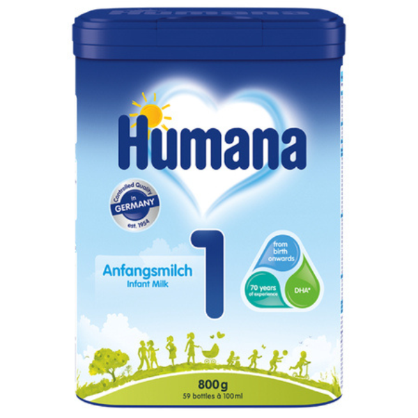 Poza produs Formula de lapte praf de inceput 1, 0+ luni, Humana | 800 g