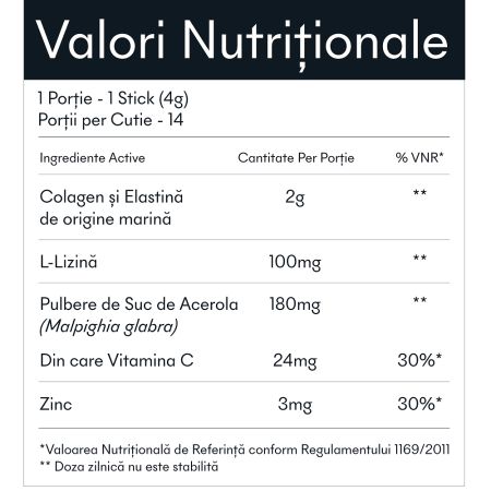 Poza produs Colagen si Elastina hidrolizate, Ivatherm | 14 plicuri