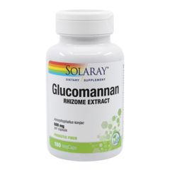 Glucomannan 600 mg Solaray, Secom | 100 capsule vegetale