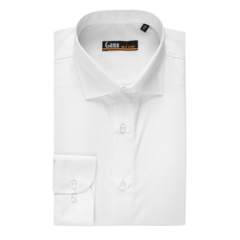 Camasa barbati 9565(1400) Slim Fit, alb uni, Gama | marimea 43/44