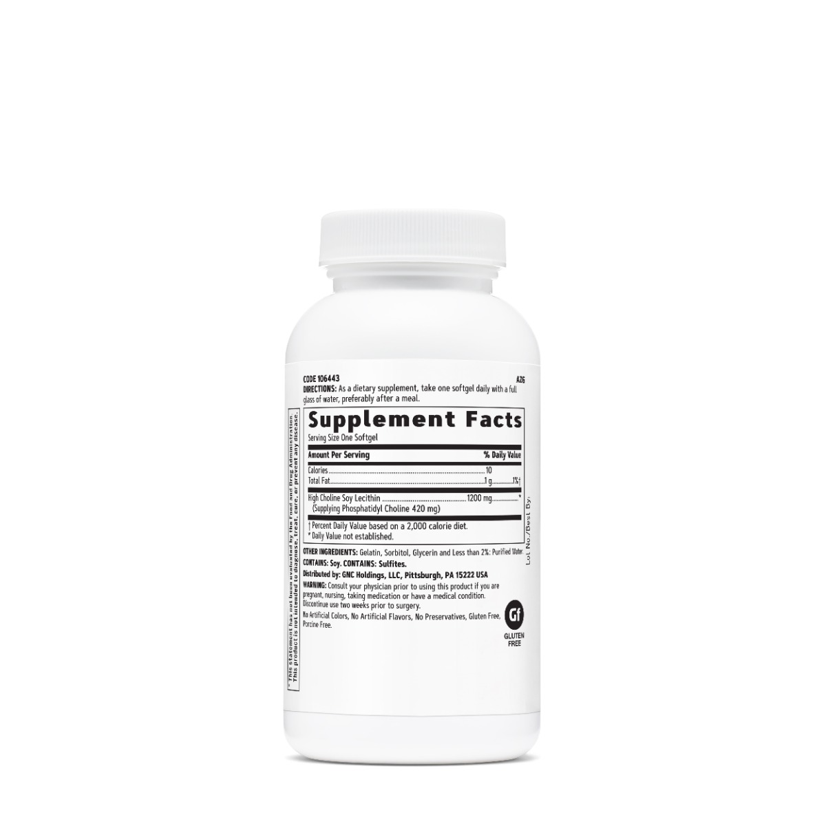 Poza produs Triple Lecithin 1200 mg, GNC | 30 capsule moi
