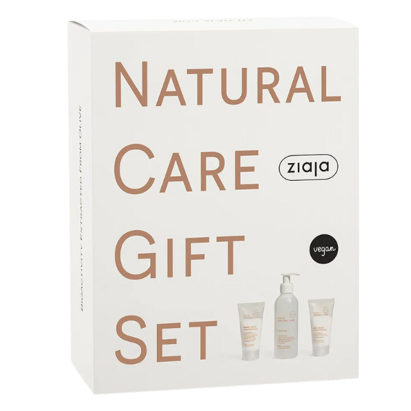 Poza produs Set Natural Care: crema de fata de zi 50 ml + crema de noapte 50 ml + gel de curatare 190 ml, Ziaja