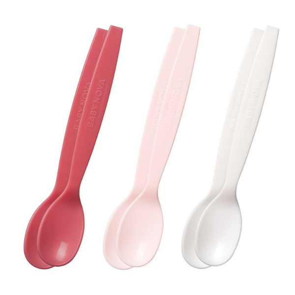 Set 6 lingurite din plastic, 6 luni, Baby Nova | 1 set x 6 lingurite — poza produs 2/3