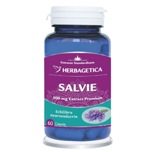 Poza produs Salvie, Herbagetica | 60 capsule