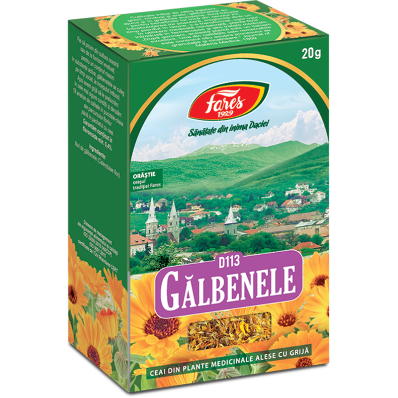 Poza produs Galbenele, flori, D113, ceai la punga, Fares | 20G