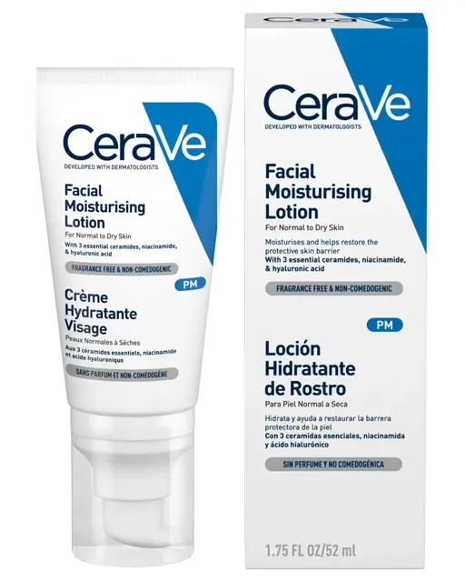 Poza produs CeraVe Crema hidratanta de fata, ten normal-uscat | 52ml