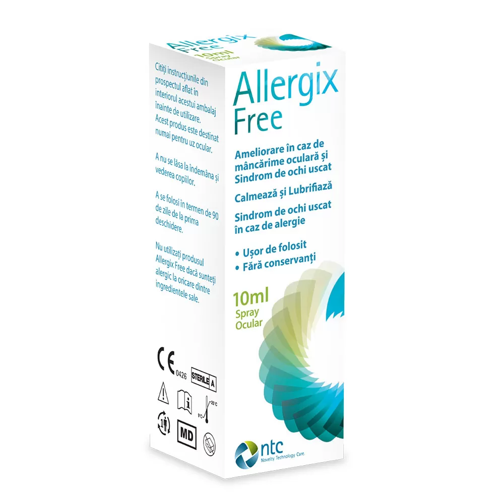 Poza produs Allergix Free spray ocular, NTC | 10 ml