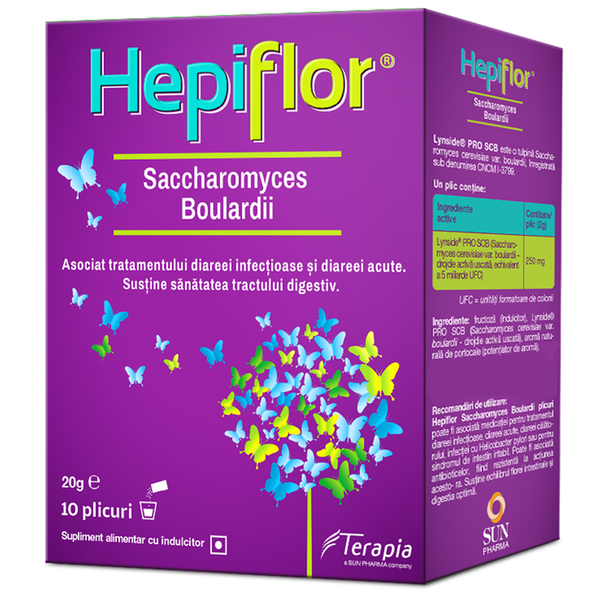 Hepiflor Saccharomyces Boulardii, Terapia | 10 plicuri, Terapia — poza produs 2/4