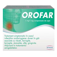 Orofar 1 mg/1 mg, Stada | 24 comprimate de supt