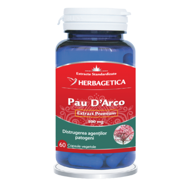 Poza produs Pau D Arco, Herbagetica | 60 caps