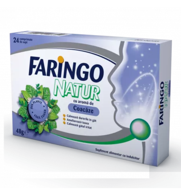 Poza produs Faringo Natur cu aroma de coacaze, Terapia SA | 24 comprimate