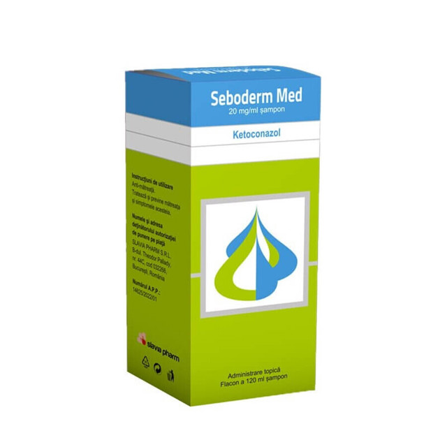 Poza produs Seboderm Med sampon 20 mg/ml, Slavia Pharm | 120 ml