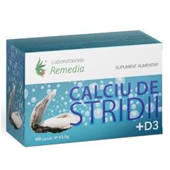 CALCIU STRIDII + VITAMINA D3 X 60 CAPS.
