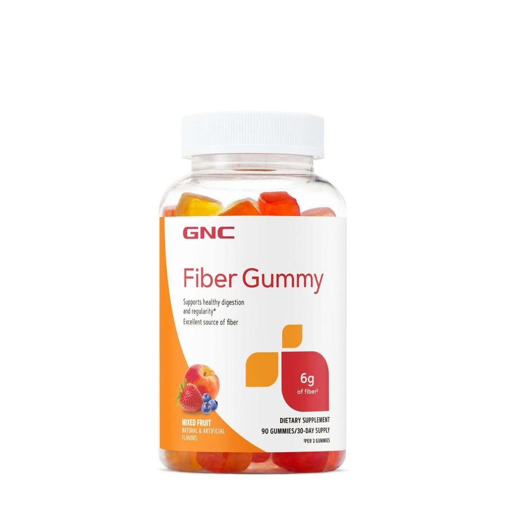 Poza produs GNC Fiber Gummy, Jeleuri cu Fibre cu Aroma de Fructe Asortate | 90 jeleuri