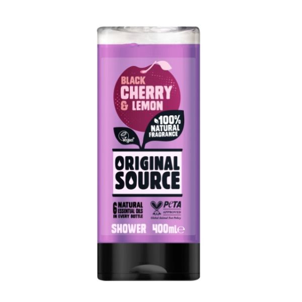 Poza produs Gel dus ORIGINAL SOURCE cirese negre si lamaie, Luksja | 400 ml