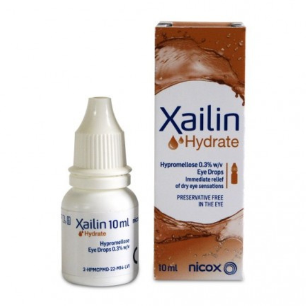 Poza produs Picaturi oftalmice Xailin Hydrate ochi uscati, Visufarma | 10 ml