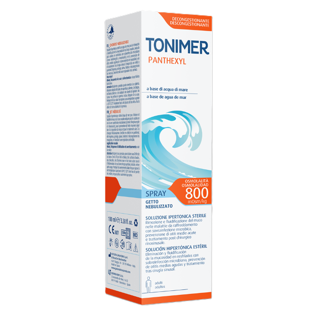 Spray nazal hipertonic, Panthexyl 800 MOSM/KG, Tonimer Lab | 100 ml — poza produs 1/3