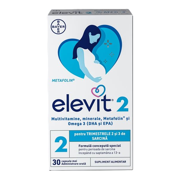 Elevit 2, Bayer | 30 capsule moi — poza produs 1/3