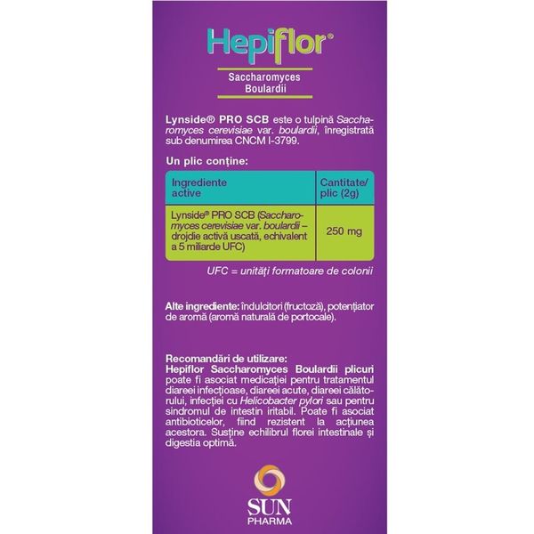 Hepiflor Saccharomyces Boulardii, Terapia | 10 plicuri, Terapia — poza produs 4/4